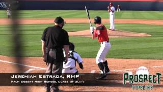 Jeremiah Estrada Prospect Video, RHP, Palm Desert High School Class of 2017