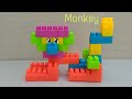 How to make a Monkey With Building Blocks/Building Blocks/Monkey/Blocks Games/Blocks Toys/Blocks/