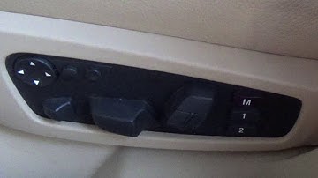 BMW E60 5 SERIES  КАК НАСТРОИТЬ  ПАМЯТЬ СИДЕНИЙ.