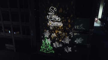 Arctik Eidolon series gobo projector created a Christmas demo to celebrate the coming festival