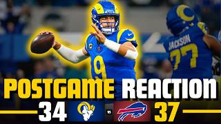 Rams lose 34-37 VS Bills | Postgame Reaction | Week 5, 2026 | NFL | Monday Night Football |