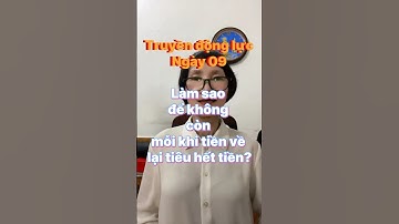 🌈 truyền động lực. Ngày 09. ￼ Làm sao để không còn mỗi khi tiền về lại tiêu hết tiền?