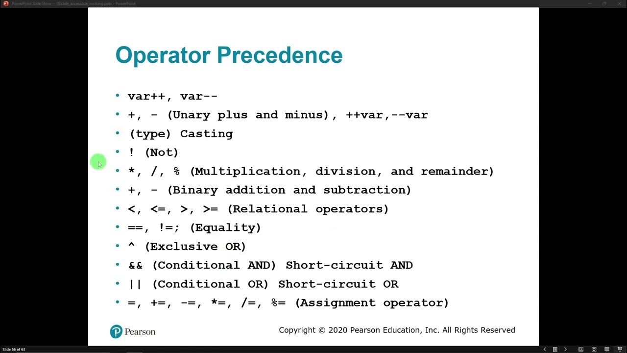 Java Operator Precedence - YouTube