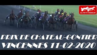 PRIX DE CHATEAU-GONTIER MARDI 11 FEVRIER 2020 VINCENNES. PRONOSTIC QUINTE PMU DU JOUR EN 5 CHEVAUX. screenshot 5