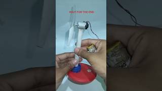 Diy a portable mini fan at home #experiment #scienceproject #viral