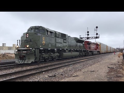Chasing CP Veterans Unit 7020 on CP 199 in Wisconsin