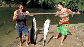 Primitive Life - Smart Unique Fishing With Multiple Hooks - Catch Lots Of Big Fish