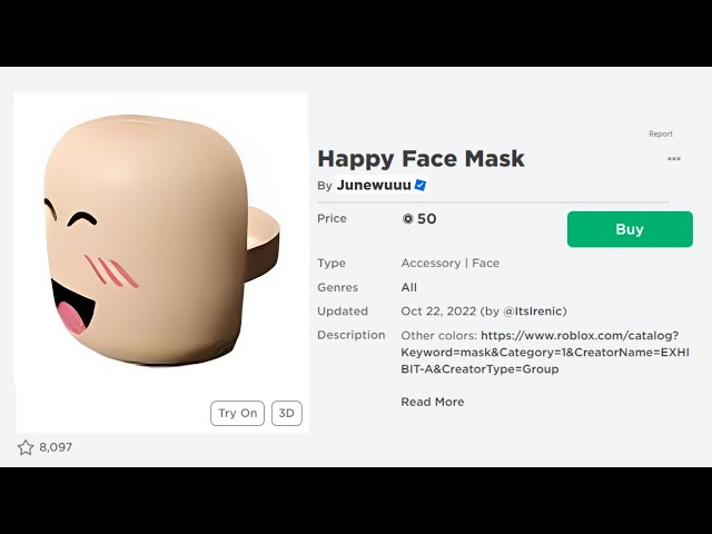 Big head meme face as default face [Roblox] [Mods]