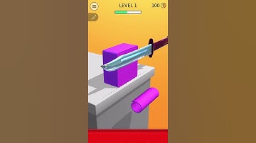 asmr slicing game play | noob vs pro vs hacker | Quick fun gaming |#Shorts