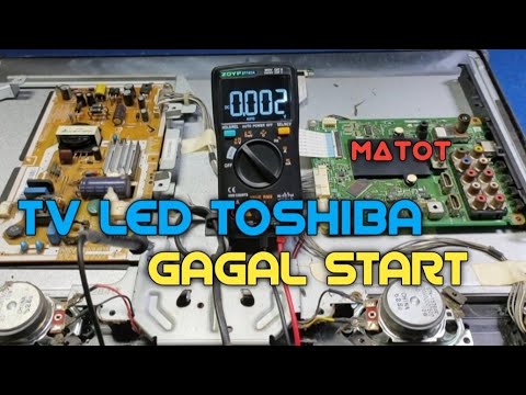 SERVICE TV LED Toshiba 23 inch matot dan gagal start || 23pb201ej || Aryadit service