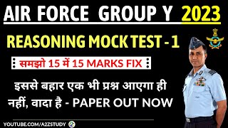 Airforce Group Y Reasoning Mock Test-1 | Airforce Agniveer Y Group RAGA Practice Set | Airforce Mock screenshot 5