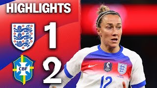 Lionesses Defeated In Manchester England 1 - 2 Brazil Homecoming Series Highlights