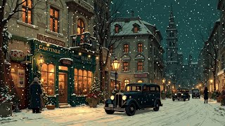 Cozy Christmas Evenings | Vintage 1950s & 60s Holiday Music & Snowy Street Scene