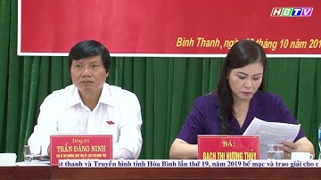 Đoàn ĐBQH tỉnh Hòa Bình khóa XIV tiếp xúc cử tri huyện Cao Phong