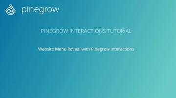 Creating an animated revealing menu - Interactions tutorial