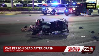 Fatal crash closes part of Airport Pulling Rd N in Collier County