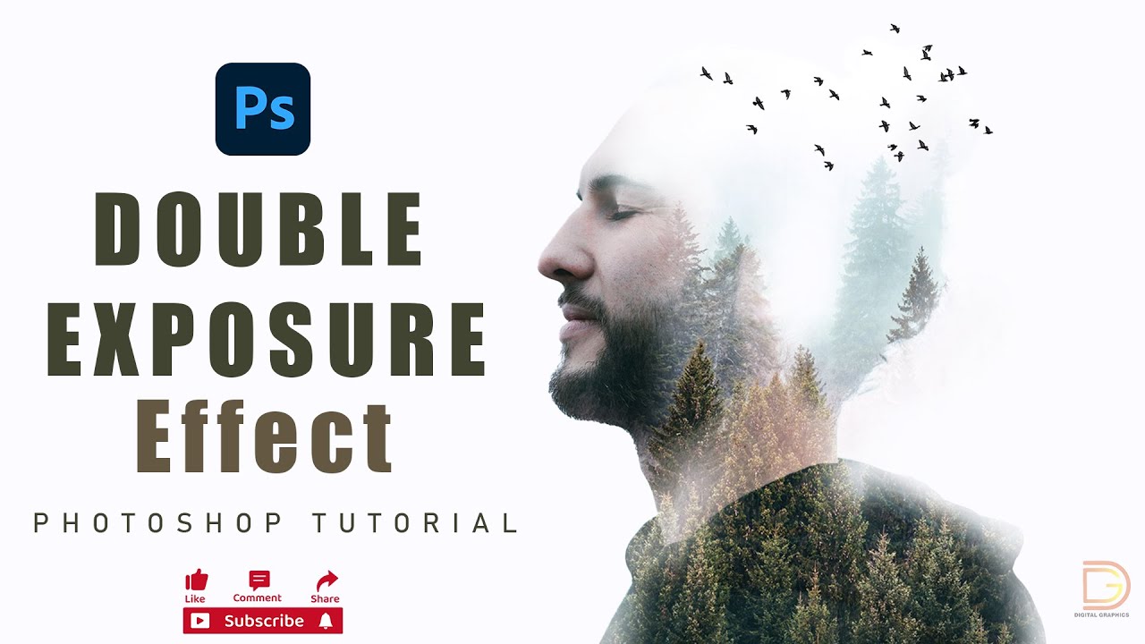 Double Exposure Photoshop #photoshoptutorial