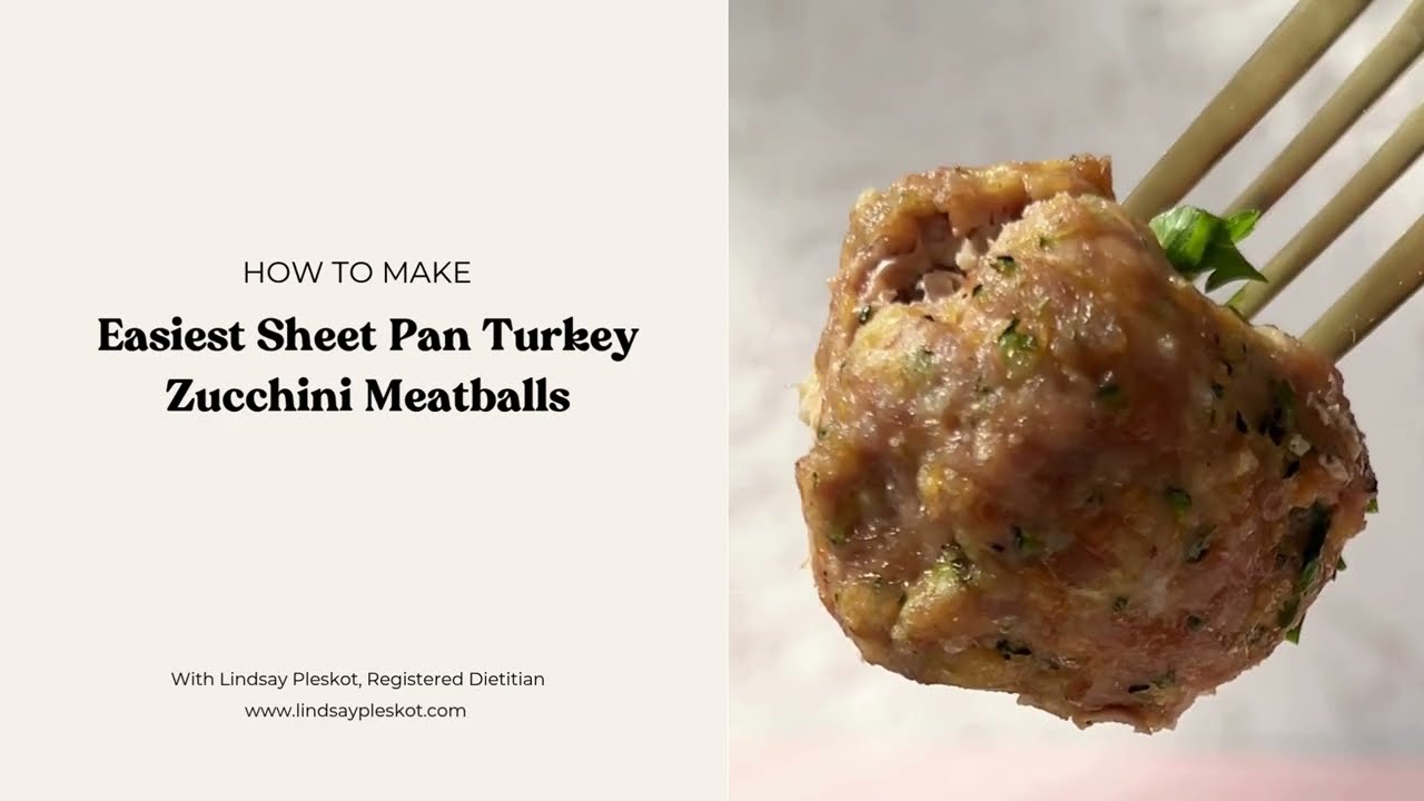 How to Make Easiest Sheet Pan Turkey Zucchini Meatballs