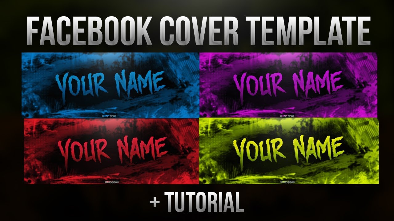 free facebook cover template tutorial photoshop road to 300 subs