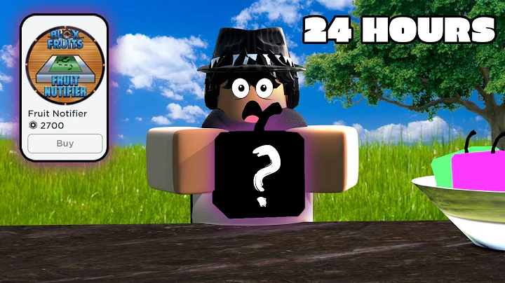 EATING EVERY FRUIT I FIND for 24 HOURS with the DEVIL FRUIT NOTIFIER in Blox Fruits (Roblox)