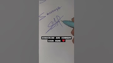 Sandhya #design #expert #cursive#calligraphy#signature #ytshorts