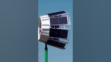 This device generates solar and wind energy simultaneously!