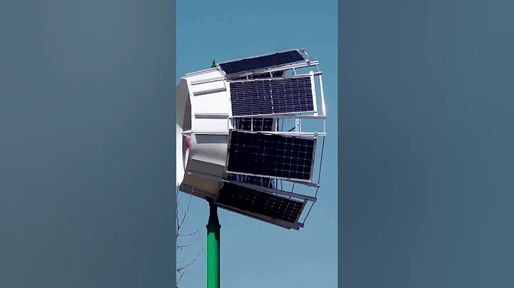 This device generates solar and wind energy simultaneously!