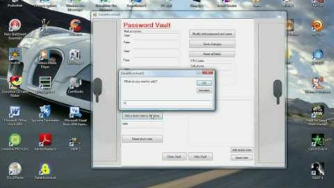 Visual Basic 2008 Pass vault