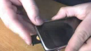 microSIM adapter in action - iPhone