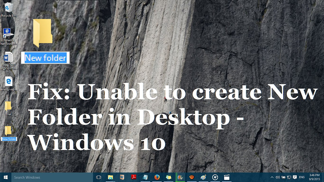 สร้าง new folder ไม่ได้ windows 8 2022 Fix: Unable to Create New Folder in Desktop in Windows 10