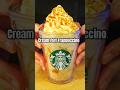 【スタバ再現】シュークリームフラペチーノの作り方 Cream Puff Frappuccino from Starbucks🥤 #スターバックス #starbucks