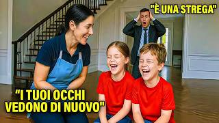 Milionario sorprese la tata in un atto strano… i suoi gemelli ciechi restarono scioccati vedendo