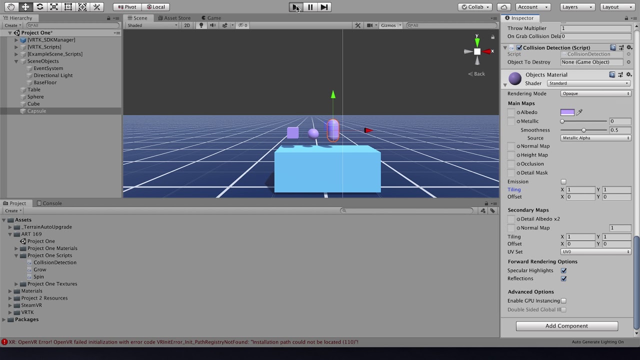 Project one Setup Tutorial Unity VRTK3 - YouTube