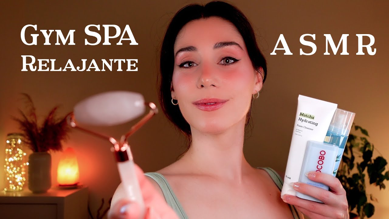 ASMR SPA Relajante🧡🌿👟 SKINCARE & MASAJE Facial After Gym 🧼 Roleplay en Español 💤 Atención Personal