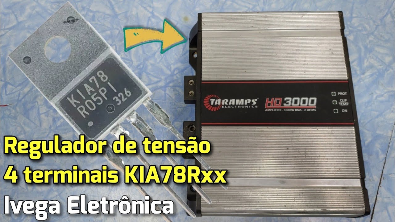 Regulador de tensão 4 terminais, em um Taramps !! equivalente PA40 ...