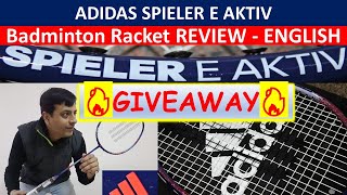ADIDAS SPIELER E AKTIV Badminton Racket REVIEW|ADIDAS SPIELER EACTIV|