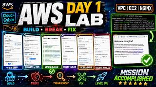 AWS Day 1: Build, Break & Fix a VPC + EC2 Web Server | Cloud & Cybersecurity Lab