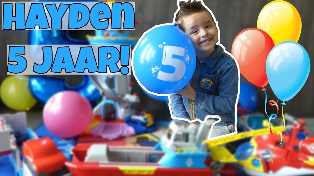 HOERA! HAYDEN 5 JAAR !! - Broer en Zus TV VLOG 