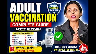 Adult Vaccines Everyone Should Take Highly Recommended | Flu, HPV, MMR, Hepatitis, Pneumococcal More