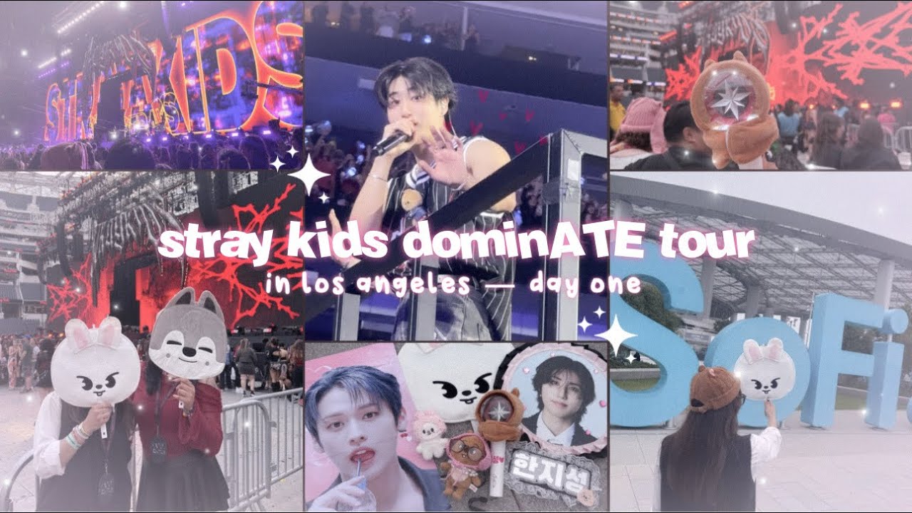 stray kids concert vlog in LA﹙★﹚travel + vip experience + fancams .ᐟ