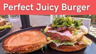Asian Fusion Juicy Burger Quick And Easy Recipe 20 Minute Burger On Stove Top