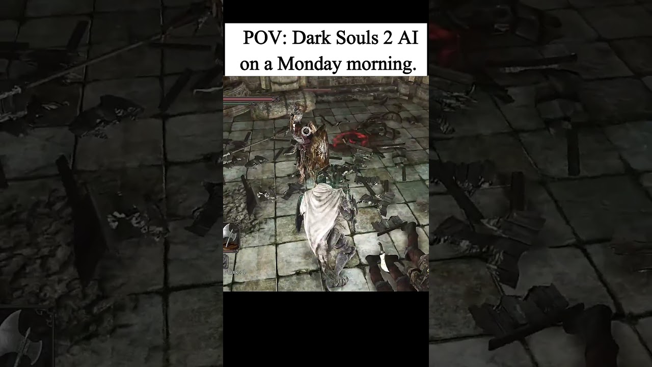 Dark Souls 2 AI Had an Existential Crisis 💀 #DarkSouls2 #Soulsborne #Shorts