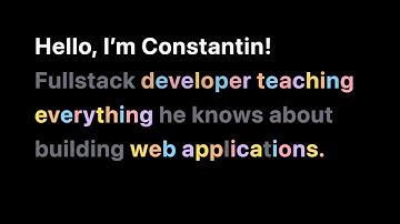 Rainbow text Vue component using TailwindCSS