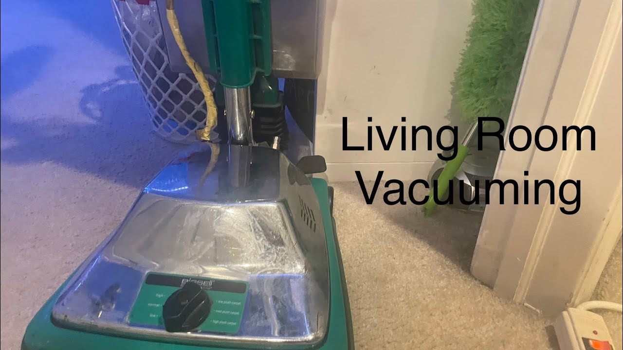 Bissell big green commercial BG101DC vacuums upstairs living room YouTube