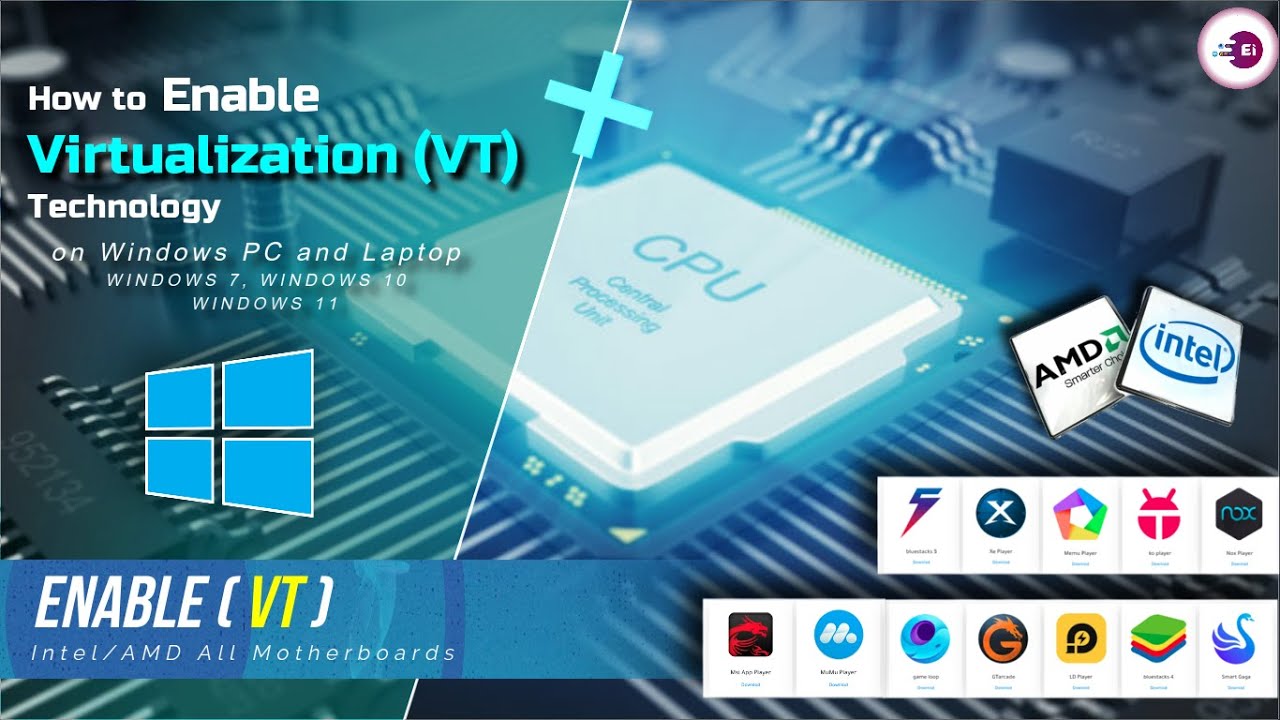 How to Enable Virtualization (VT) on Windows PC and Laptop, Intel/AMD