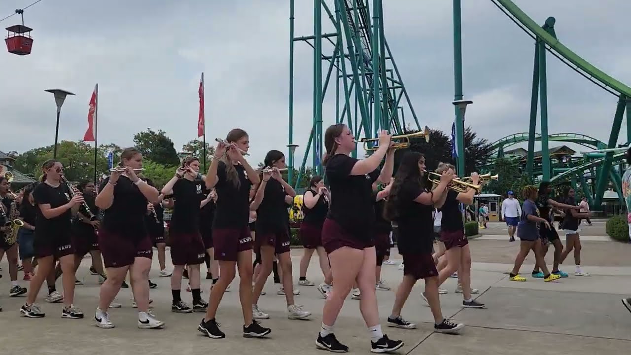 Willard High School Marching Crimson Flashes Performing at Cedar Point 2023