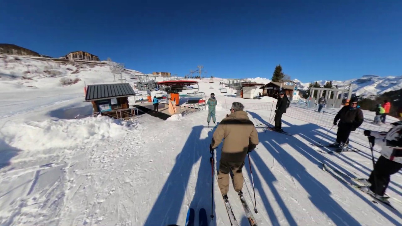 Samoens1600. Demoiselles chairlift to off piste to pub. . Feb 2020. GoPro MAX.