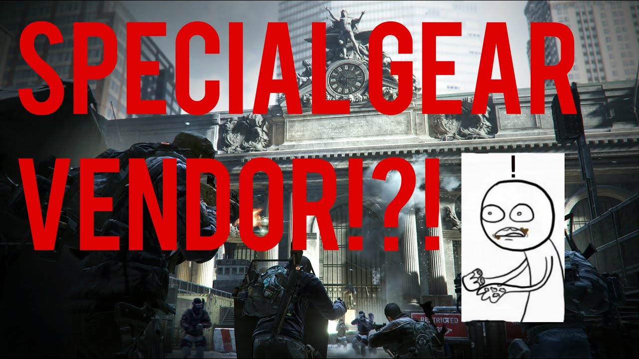 The Division Restock (Special Gear Vendor)