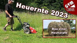 Heuernte 2023 Bau Einer Heuharpfe Haymaking