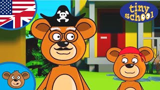 Bear Family Cartoon - Brother Bear has a new idea. He will arrange a snail race!